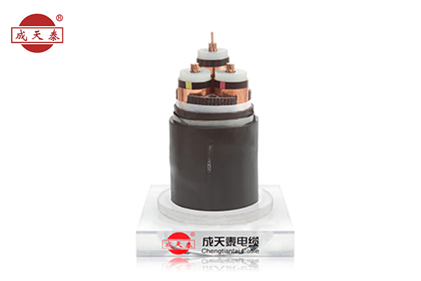 銅芯，交聯(lián)聚乙烯絕緣，聚乙烯護(hù)套電力電纜YJV 12/20（24）kV