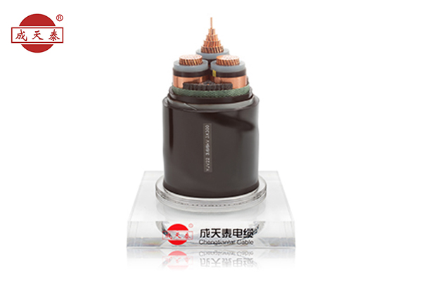 铜芯，交联聚乙烯绝缘，钢带铠装聚乙烯护套电力电缆YJV22 3.6/6（7.2）kV